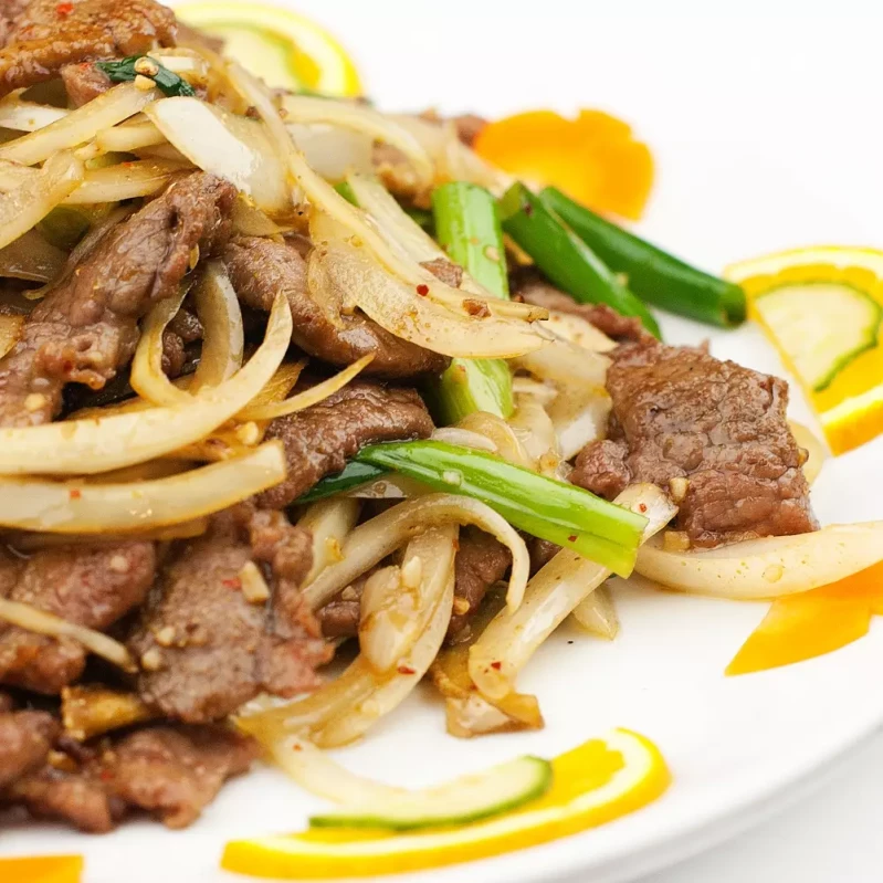 Signature Ginger Beef dish at John Chinese Restaurant in Calgary Shawnessy